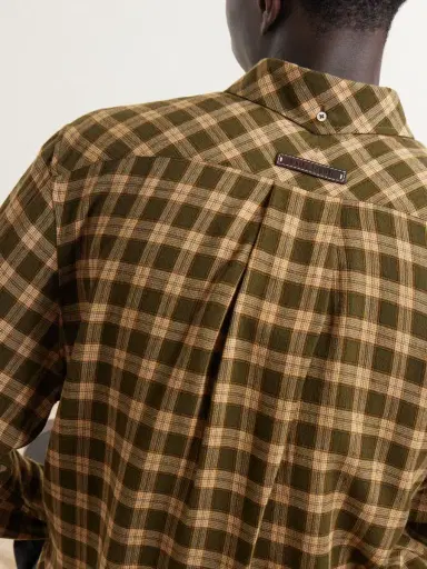 Wales Bonner Canopy Button-Down Logo-Embroidered Checked Cotton Shirt - Men | Thumbnail 5 Wales Bonner Canopy Button-Down Logo-Embroidered Checked Cotton Shirt - Men | Thumbnail 5
