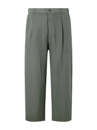 ATON Wide-Leg Cotton and Linen-Blend Twill Trousers - Men | Thumbnail 1 ATON Wide-Leg Cotton and Linen-Blend Twill Trousers - Men | Thumbnail 1