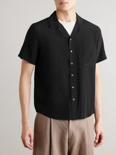 Onia Vacation Camp-Collar Silk-Crepe Shirt - Men | Thumbnail 3 Onia Vacation Camp-Collar Silk-Crepe Shirt - Men | Thumbnail 3