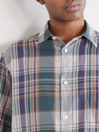 Kaptain Sunshine Checked Cotton-Gauze Shirt - Men | Thumbnail 5 Kaptain Sunshine Checked Cotton-Gauze Shirt - Men | Thumbnail 5