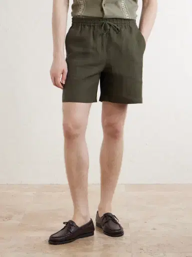 Aimé Leon Dore Straight-Leg Linen Drawstring Shorts - Men | Thumbnail 3 Aimé Leon Dore Straight-Leg Linen Drawstring Shorts - Men | Thumbnail 3