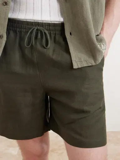 Aimé Leon Dore Straight-Leg Linen Drawstring Shorts - Men | Thumbnail 5 Aimé Leon Dore Straight-Leg Linen Drawstring Shorts - Men | Thumbnail 5