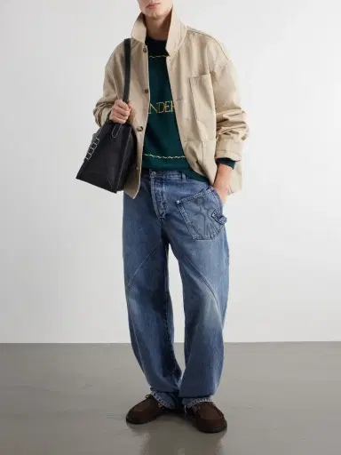 JW Anderson Logo-Embroidered Wool Sweater - Men | Thumbnail 2 JW Anderson Logo-Embroidered Wool Sweater - Men | Thumbnail 2