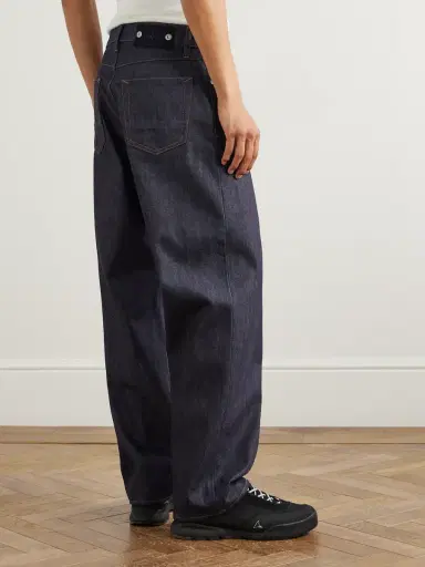 Stone Island Denim Research Straight-Leg Logo-Appliquéd Organic Jeans - Men | Thumbnail 4 Stone Island Denim Research Straight-Leg Logo-Appliquéd Organic Jeans - Men | Thumbnail 4