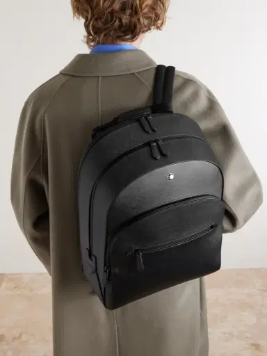Montblanc Sartorial Large Cross-Grain Leather Backpack - Men | Thumbnail 3 Montblanc Sartorial Large Cross-Grain Leather Backpack - Men | Thumbnail 3