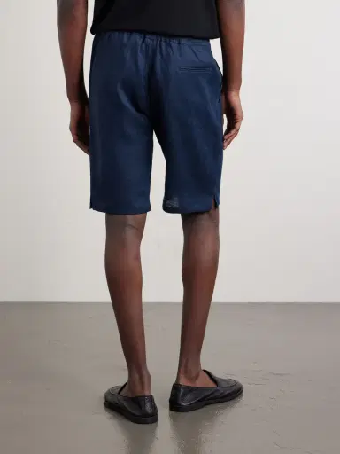 Kiton Drawstring Linen Straight-leg Shorts - Men | Thumbnail 4 Kiton Drawstring Linen Straight-leg Shorts - Men | Thumbnail 4