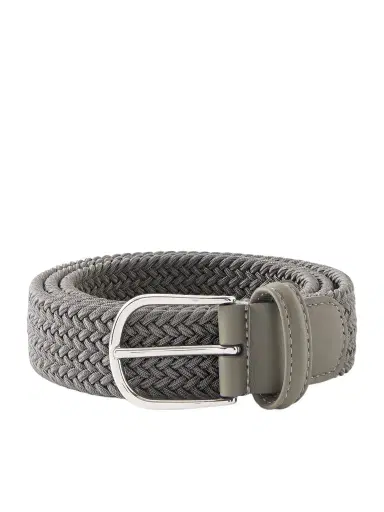 Anderson's 3.5cm Leather-Trimmed Woven Elastic Belt - Men | Thumbnail 1 Anderson's 3.5cm Leather-Trimmed Woven Elastic Belt - Men | Thumbnail 1