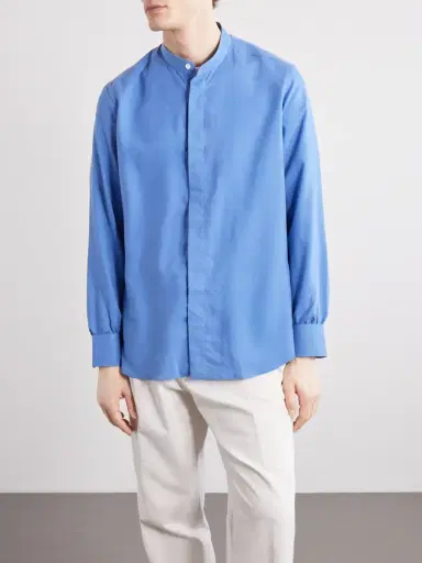 Anderson & Sheppard Silk Shirt - Men | Thumbnail 3 Anderson & Sheppard Silk Shirt - Men | Thumbnail 3