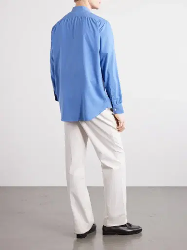 Anderson & Sheppard Silk Shirt - Men | Thumbnail 4 Anderson & Sheppard Silk Shirt - Men | Thumbnail 4