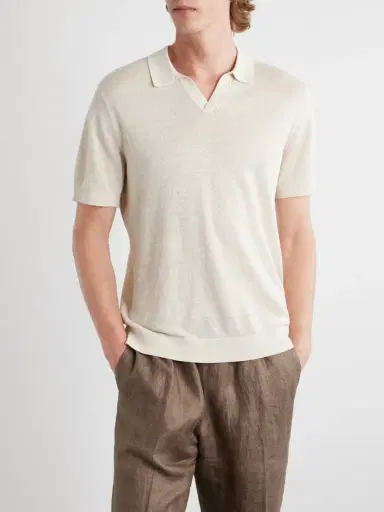 Onia Johnny Linen Polo Shirt - Men | Thumbnail 3 Onia Johnny Linen Polo Shirt - Men | Thumbnail 3