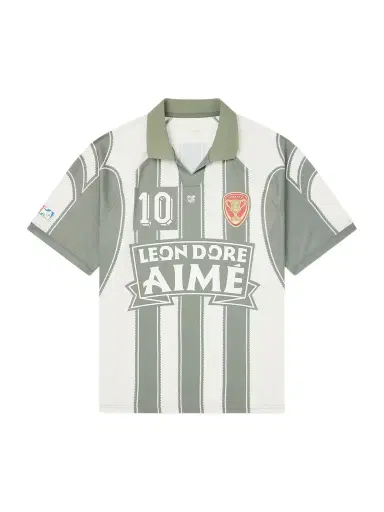 Aimé Leon Dore Logo-Appliquéd Striped Jersey T-Shirt - Men | Thumbnail 1 Aimé Leon Dore Logo-Appliquéd Striped Jersey T-Shirt - Men | Thumbnail 1