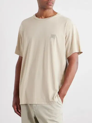 Stone Island STONE ISLAND GHOST Logo-Appliquéd Garment-Dyed Cotton-Jersey T-Shirt - Men | Thumbnail 3 Stone Island STONE ISLAND GHOST Logo-Appliquéd Garment-Dyed Cotton-Jersey T-Shirt - Men | Thumbnail 3