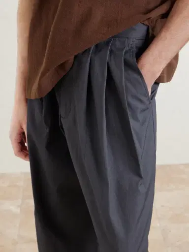 Monitaly Wide-Leg Pleated Cotton Shorts - Men | Thumbnail 5 Monitaly Wide-Leg Pleated Cotton Shorts - Men | Thumbnail 5