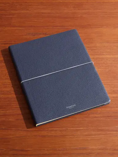 Serapian Large Logo-Print Full-Grain Cachemire Leather Notebook - Men | Thumbnail 1 Serapian Large Logo-Print Full-Grain Cachemire Leather Notebook - Men | Thumbnail 1