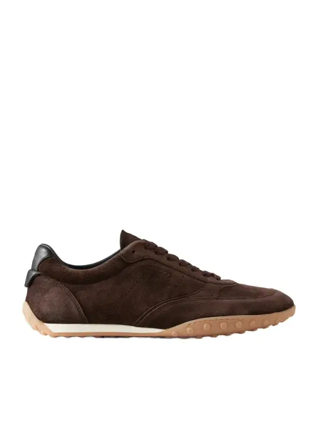 Panelled Leather-Trimmed Suede Sneakers - Men Panelled Leather-Trimmed Suede Sneakers - Men
