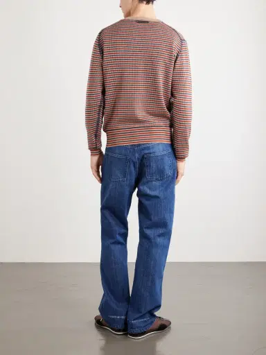 Wales Bonner Chant Striped Merino Wool Sweater - Men | Thumbnail 4 Wales Bonner Chant Striped Merino Wool Sweater - Men | Thumbnail 4
