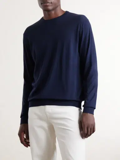 Kiton Wool Knit Sweater - Men | Thumbnail 3 Kiton Wool Knit Sweater - Men | Thumbnail 3