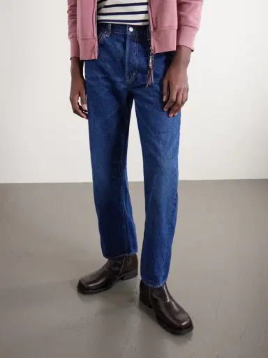 Remi Relief 1954 Straight-Leg Cropped Distressed Jeans - Men | Thumbnail 3 Remi Relief 1954 Straight-Leg Cropped Distressed Jeans - Men | Thumbnail 3