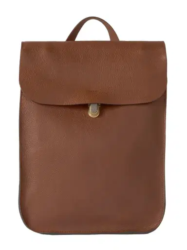 Bleu de Chauffe Full-Grain Leather Backpack - Men | Thumbnail 1 Bleu de Chauffe Full-Grain Leather Backpack - Men | Thumbnail 1
