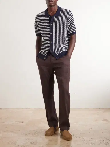 Onia Striped Knitted Linen Shirt - Men | Thumbnail 2 Onia Striped Knitted Linen Shirt - Men | Thumbnail 2