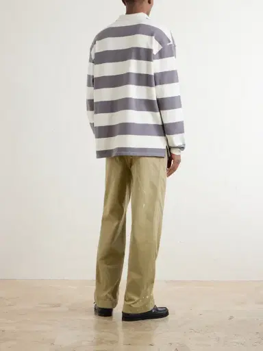 Aimé Leon Dore Striped Cotton-Jersey Polo Sweater - Men | Thumbnail 4 Aimé Leon Dore Striped Cotton-Jersey Polo Sweater - Men | Thumbnail 4
