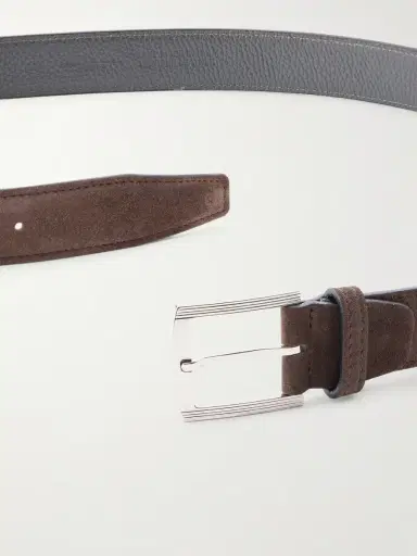 Kiton 3.5cm Suede Belt - Men | Thumbnail 2 Kiton 3.5cm Suede Belt - Men | Thumbnail 2