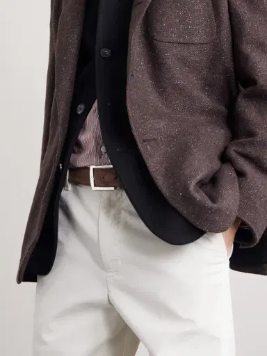 Kiton 3.5cm Suede Belt - Men | Thumbnail 3 Kiton 3.5cm Suede Belt - Men | Thumbnail 3
