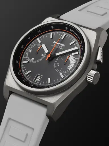 Bamford London B347 Automatic Chronograph 41.5mm Titanium and Rubber Watch, Ref. No. B3TIGRWH.B2RUGR - Men | Thumbnail 3 Bamford London B347 Automatic Chronograph 41.5mm Titanium and Rubber Watch, Ref. No. B3TIGRWH.B2RUGR - Men | Thumbnail 3