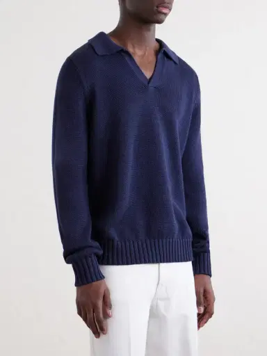 Onia Cotton Polo Sweater - Men | Thumbnail 3 Onia Cotton Polo Sweater - Men | Thumbnail 3