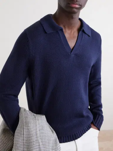 Onia Cotton Polo Sweater - Men | Thumbnail 5 Onia Cotton Polo Sweater - Men | Thumbnail 5