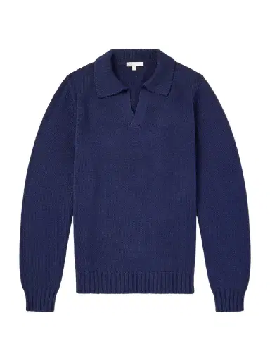 Onia Cotton Polo Sweater - Men | Thumbnail 1 Onia Cotton Polo Sweater - Men | Thumbnail 1