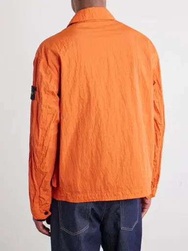 Stone Island Logo-Appliquéd Padded Garment-Dyed Crinkled Warp Rib Nylon-TC Jacket - Men | Thumbnail 4 Stone Island Logo-Appliquéd Padded Garment-Dyed Crinkled Warp Rib Nylon-TC Jacket - Men | Thumbnail 4