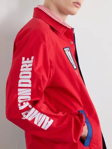 Aimé Leon Dore Logo-Print Colour-Block Cotton Overshirt - Men | Thumbnail 6 Aimé Leon Dore Logo-Print Colour-Block Cotton Overshirt - Men | Thumbnail 6