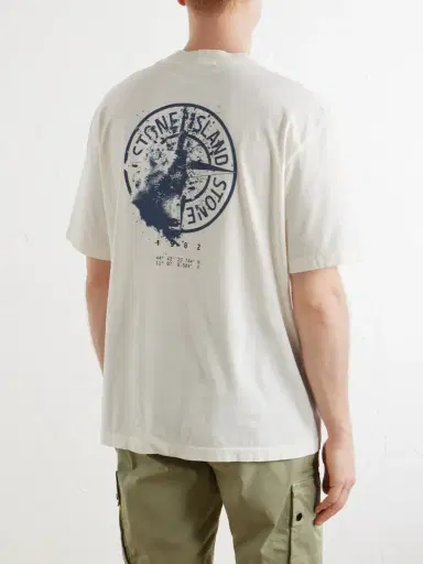 Stone Island Logo-Print Garment-Dyed Cotton-Jersey T-Shirt - Men | Thumbnail 4 Stone Island Logo-Print Garment-Dyed Cotton-Jersey T-Shirt - Men | Thumbnail 4