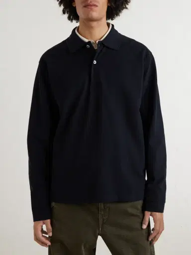 Studio Nicholson Alyk Cotton-Piqué Polo Shirt - Men | Thumbnail 3 Studio Nicholson Alyk Cotton-Piqué Polo Shirt - Men | Thumbnail 3