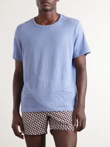 Onia Linen-Blend Jersey T-Shirt - Men | Thumbnail 3 Onia Linen-Blend Jersey T-Shirt - Men | Thumbnail 3