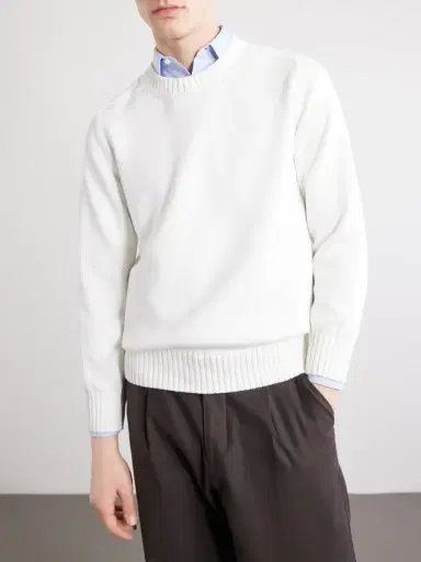 Anderson & Sheppard Cotton Sweater - Men | Thumbnail 3 Anderson & Sheppard Cotton Sweater - Men | Thumbnail 3