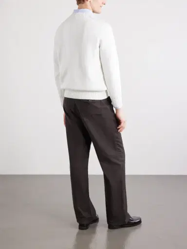 Anderson & Sheppard Cotton Sweater - Men | Thumbnail 4 Anderson & Sheppard Cotton Sweater - Men | Thumbnail 4