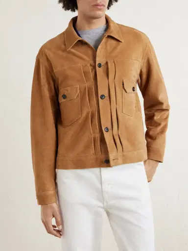 Kaptain Sunshine T-2 Pleated Suede Jacket - Men | Thumbnail 3 Kaptain Sunshine T-2 Pleated Suede Jacket - Men | Thumbnail 3