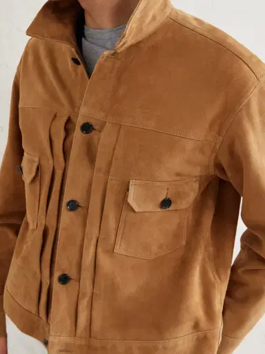 Kaptain Sunshine T-2 Pleated Suede Jacket - Men | Thumbnail 5 Kaptain Sunshine T-2 Pleated Suede Jacket - Men | Thumbnail 5