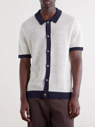 Onia Crocheted Linen Shirt - Men | Thumbnail 3 Onia Crocheted Linen Shirt - Men | Thumbnail 3