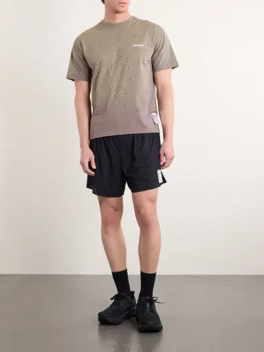 Satisfy Logo-Print Distressed MothTech™ Organic Cotton-Jersey T-Shirt - Men | Thumbnail 2 Satisfy Logo-Print Distressed MothTech™ Organic Cotton-Jersey T-Shirt - Men | Thumbnail 2