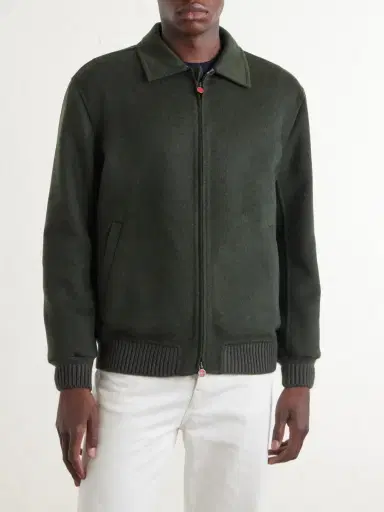 Kiton Brushed Wool and Cashmere-Blend Blouson Jacket - Men | Thumbnail 3 Kiton Brushed Wool and Cashmere-Blend Blouson Jacket - Men | Thumbnail 3