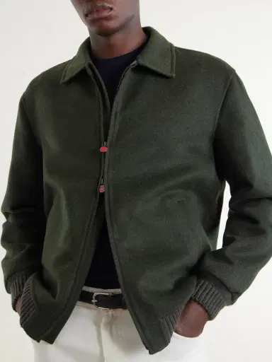 Kiton Brushed Wool and Cashmere-Blend Blouson Jacket - Men | Thumbnail 5 Kiton Brushed Wool and Cashmere-Blend Blouson Jacket - Men | Thumbnail 5