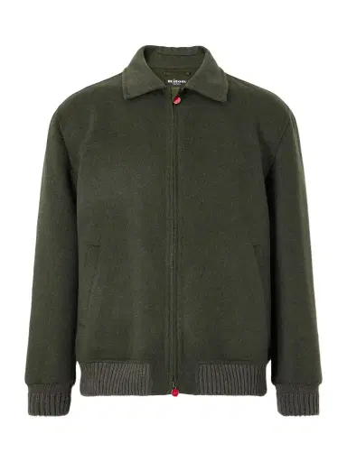 Kiton Brushed Wool and Cashmere-Blend Blouson Jacket - Men | Thumbnail 1 Kiton Brushed Wool and Cashmere-Blend Blouson Jacket - Men | Thumbnail 1