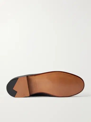 J.M. Weston 180 Leather-Trimmed Suede Penny Loafers - Men | Thumbnail 3 J.M. Weston 180 Leather-Trimmed Suede Penny Loafers - Men | Thumbnail 3
