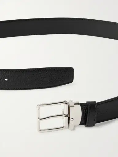 Montblanc Everyday 3.5cm Reversible Leather Belt - Men | Thumbnail 2 Montblanc Everyday 3.5cm Reversible Leather Belt - Men | Thumbnail 2