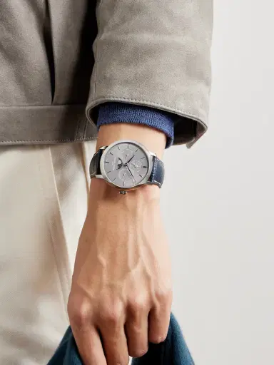 Frederique Constant Slimline Automatic Perpetual Calendar Moon-Phase Stainless Steel Watch, Ref. FC-775G4S6 - Men | Thumbnail 2 Frederique Constant Slimline Automatic Perpetual Calendar Moon-Phase Stainless Steel Watch, Ref. FC-775G4S6 - Men | Thumbnail 2