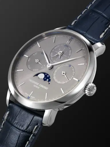 Frederique Constant Slimline Automatic Perpetual Calendar Moon-Phase Stainless Steel Watch, Ref. FC-775G4S6 - Men | Thumbnail 3 Frederique Constant Slimline Automatic Perpetual Calendar Moon-Phase Stainless Steel Watch, Ref. FC-775G4S6 - Men | Thumbnail 3