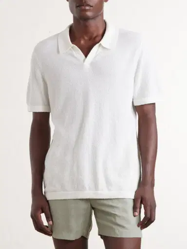 Onia Cotton-Blend Terry Polo Shirt - Men | Thumbnail 3 Onia Cotton-Blend Terry Polo Shirt - Men | Thumbnail 3